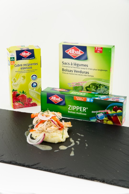 Ceviche de pollo a la parrilla