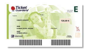 ticket guardería